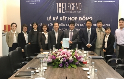 Lễ ký kết hợp đồng Cơ Điện dự án The Legend